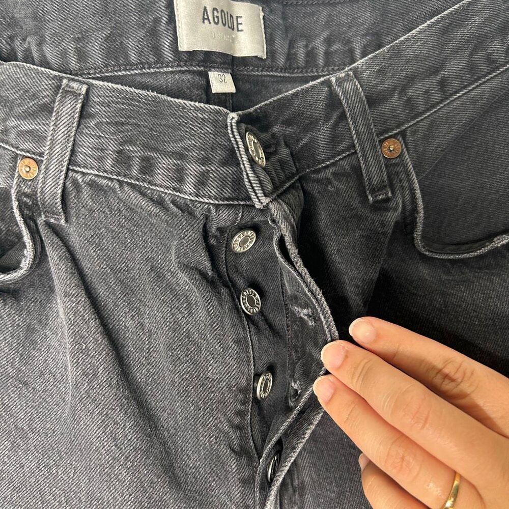 AGOLDE Riley High Rise Straight Crop Jeans - Picture 4 of 7